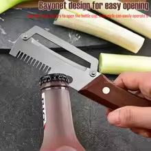 3 In 1 Multi Functional Purpose Kitchen Peeler Fruit Vegetable Slicer Bottle Opener For Home Use Daily Cooking Knife Hand Tools